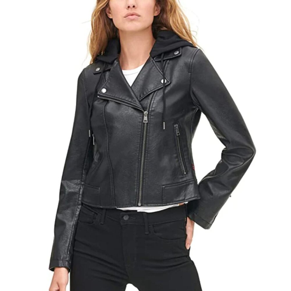 Levi's® Faux Leather Moto Jacket - Black - L - NWOT